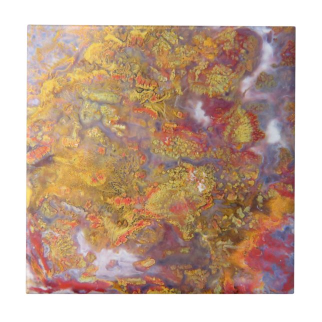 Azulejo De Cerâmica Imagem natural de pedra. Cores e padrão autênticos (Frente)