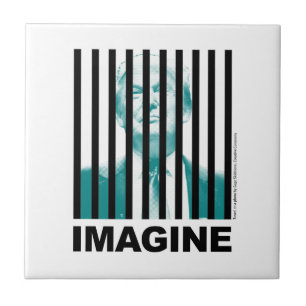 Azulejo De Cerâmica Imagine Trump Atrás das Grades