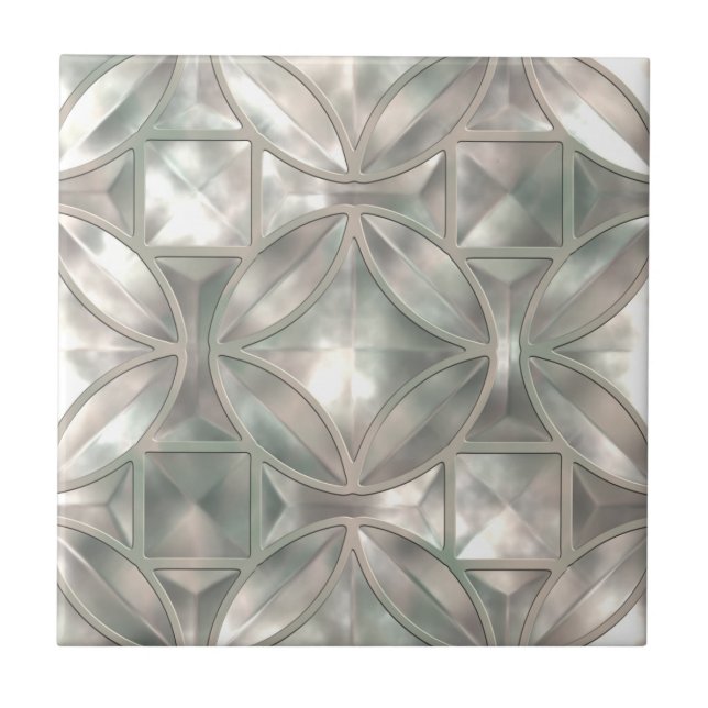 Azulejo De Cerâmica Imitação da madrepérola (Frente)