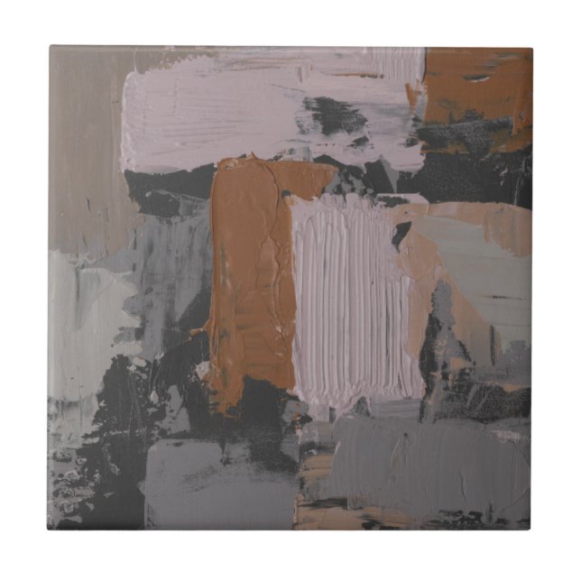 Azulejo De Cerâmica Impasto Abstrato I (Frente)