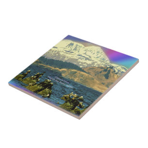 Azulejo De Cerâmica Imperador Geese na Baía de Chiniak perto de Chinia