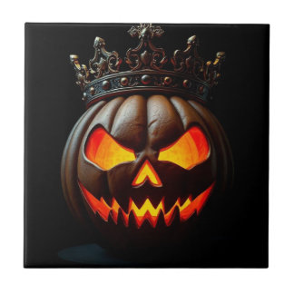 Azulejo De Cerâmica Imperador Jack-O-Lantern Cerâmica de Halloween
