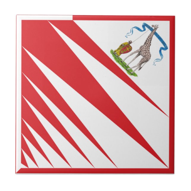 Azulejo De Cerâmica Imperiale Contrada della Girafa - Giraffe Palio (Frente)