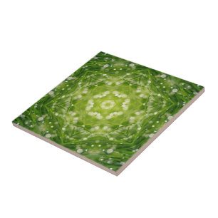 Azulejo De Cerâmica impressão abstrato verde