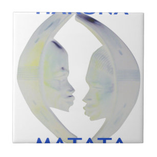 Azulejo De Cerâmica Impressão africano Hakuna Matata Design