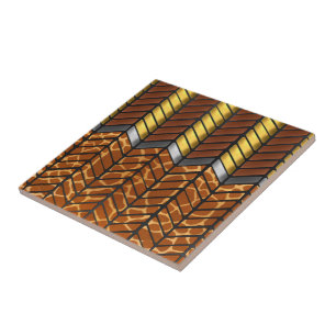 Azulejo De Cerâmica Impressão Animal Moderna Zigzag Chevron Giraffe