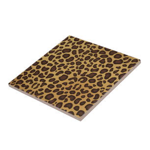 Azulejo De Cerâmica Impressão Azulejo-Leopardo Trivet