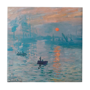 Azulejo De Cerâmica Impressão Clausto sunrise impressionista