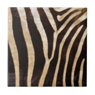 Azulejo De Cerâmica impressão da zebra do falso