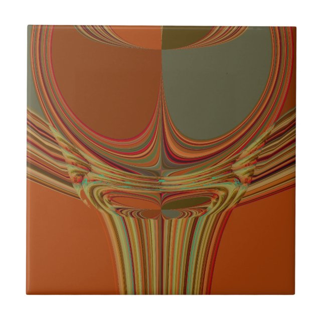 Azulejo De Cerâmica Impressão de Arte Contemporânea da Terra Tradicion (Frente)