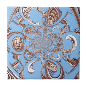 Azulejo De Cerâmica Impressão de Arte de Caleidoscópio Vintage