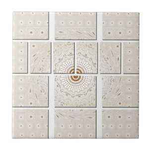 Azulejo De Cerâmica Impressão de Arte Mosaica do Motif Africano Tradic