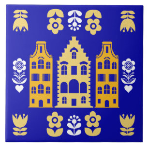 Azulejo De Cerâmica Impressão de arte tradicional holandesa
