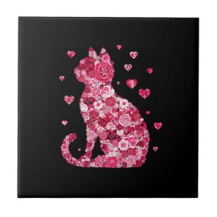 Azulejo De Cerâmica Impressão de Canvas de de Silhouette ArtFaux de C