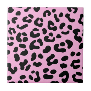Azulejo De Cerâmica Impressão de Chita Rosa Pastel