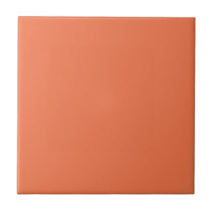 Azulejo De Cerâmica Impressão de cor sólida laranja Rosa