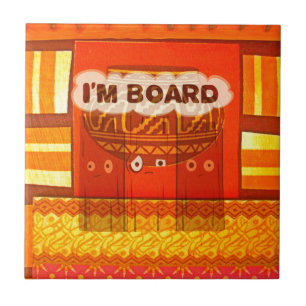 Azulejo De Cerâmica Impressão de cores tradicionais africanas ouros