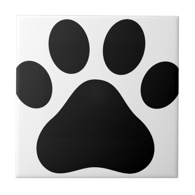 Azulejo De Cerâmica Impressão de pata (Frente)