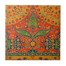 Impressão Floral Persa Decorativo