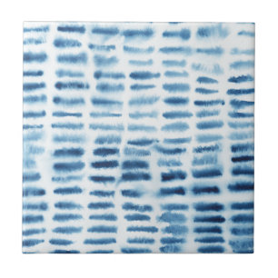 Azulejo De Cerâmica Impressão Indigio Watercolor