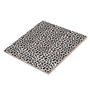 Azulejo De Cerâmica Impressão Leopardo Branco