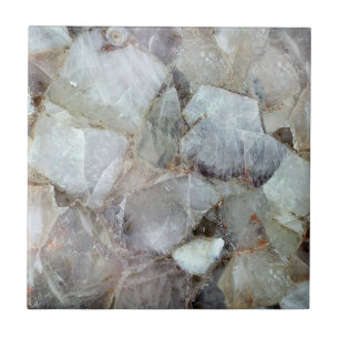 Azulejo De Cerâmica Impressão Quartz Branco com tela traseira