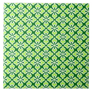 Azulejo De Cerâmica Impressão quimono, limão e verde-lombo