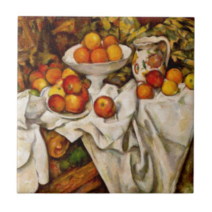 Azulejo De Cerâmica Impressionismo de Impressão de Maçãs e Laranjas de