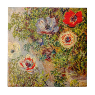 Azulejo De Cerâmica Impressionista Floral - Claude Monet