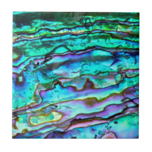 Azulejo de cerâmica impresso com abalone