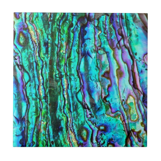 Azulejo de cerâmica impresso com abalone (Frente)