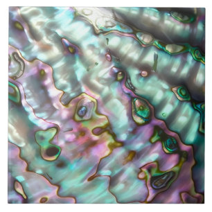 Azulejo de cerâmica impresso com Abalone / porta-c