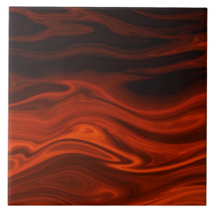 Azulejo De Cerâmica Incêndio Líquido por Shirley Taylor