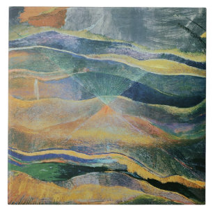 Azulejo De Cerâmica Incidentes das cores e das planícies (tempera e