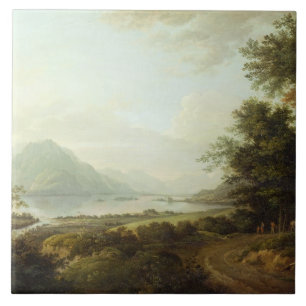 Azulejo De Cerâmica Incrédulo do Loch, Argyllshire, c.1780-1800 (óle