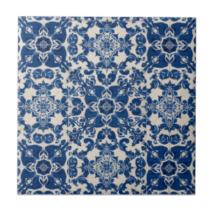 Azulejo De Cerâmica Indigo Azulejo Azul Português Lisboa Talavera
