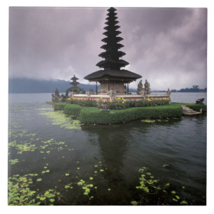 Azulejo De Cerâmica Indonésia, Bali, Templo Ulun Danu.