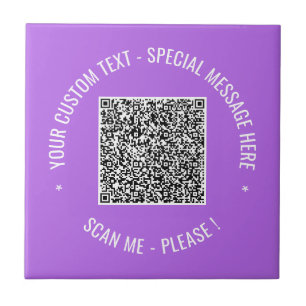 Azulejo De Cerâmica Informações de verificação do código QR Cores de t