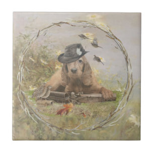 Azulejo De Cerâmica Inglês Cocker Spaniel