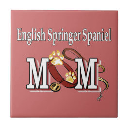 Azulejo De Cerâmica Inglês Springer Spaniel Mamãe Oferta