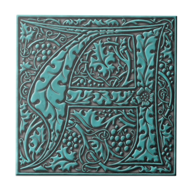 Azulejo De Cerâmica Inicial A do monograma (Frente)