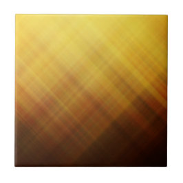 Azulejo De Cerâmica inicial monograma moderno amarelo marrom