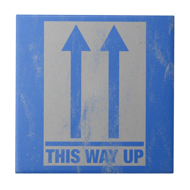 Azulejo De Cerâmica Inscrição para cima (Frente)