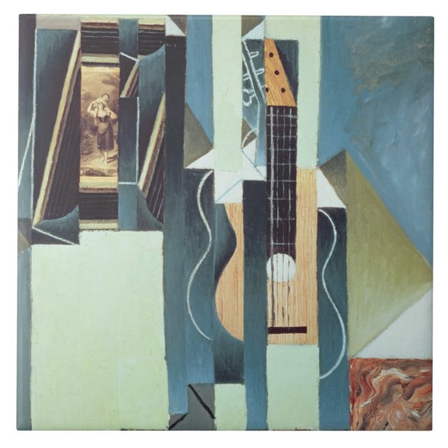 Azulejo De Cerâmica Intitulado (óleo em canvas) (Frente)