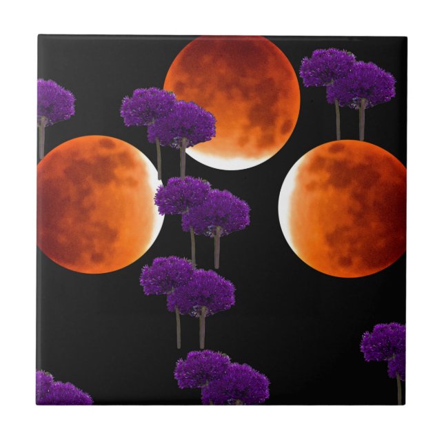 Azulejo De Cerâmica Intrusão Roxa (Frente)