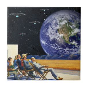 Azulejo De Cerâmica Invasão Está Chegando