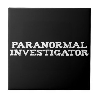 Azulejo De Cerâmica Investigador Paranormal Caça de Fantasmas