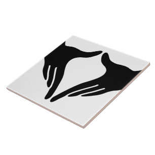 Azulejo De Cerâmica Ioga Yoni Mudra