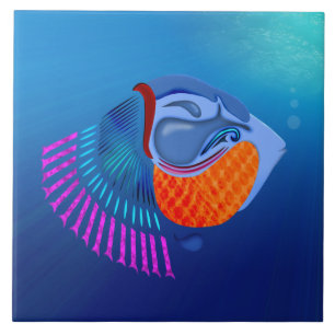 Azulejo De Cerâmica Ir Peixe
