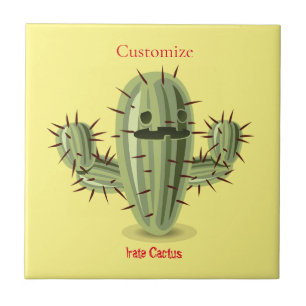 Azulejo De Cerâmica Irate Rapidamente Cactus Thunder_Cove